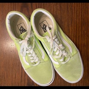 Vans Old Skool Sharp Green and White Skate Shoes
